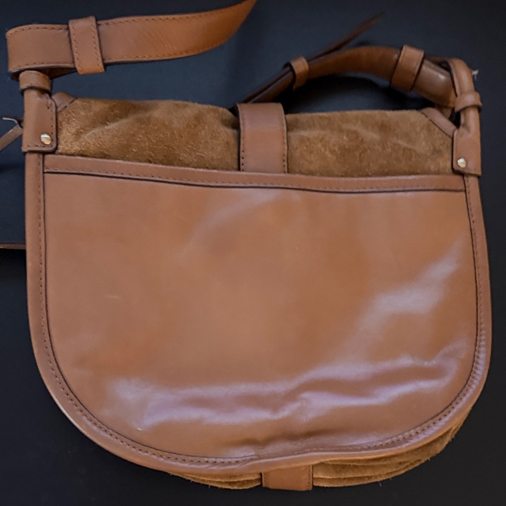 Michael Kors Tan Suede Crossbody Bag - Picture 6 of 12